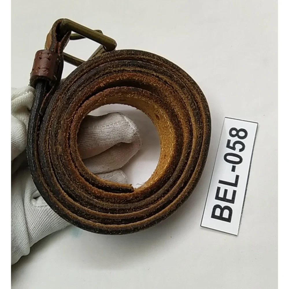 Levi's Brown Leather Buckle Women Belt - Made in USA - Size 32